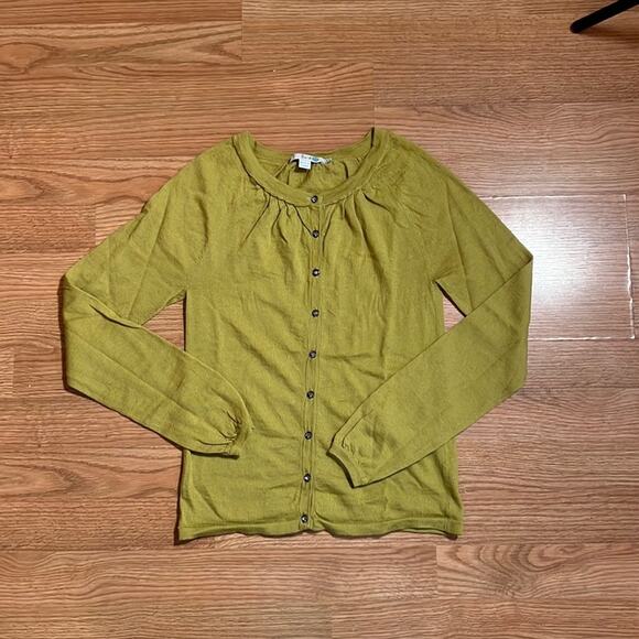 Boden Chartreuse Wool Cardigan - Picture 1 of 6